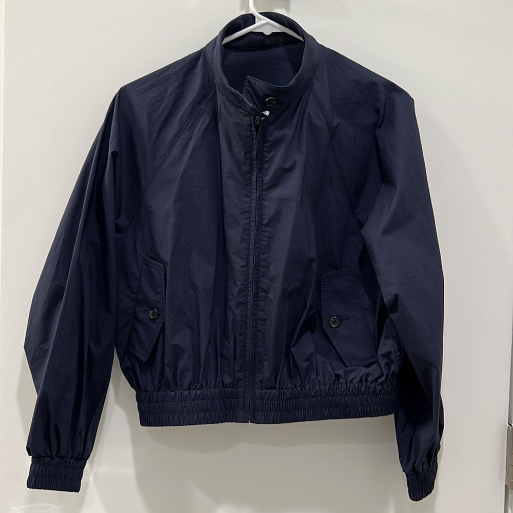 Navy Bomber Jacket size small - Picture 2 of 2
